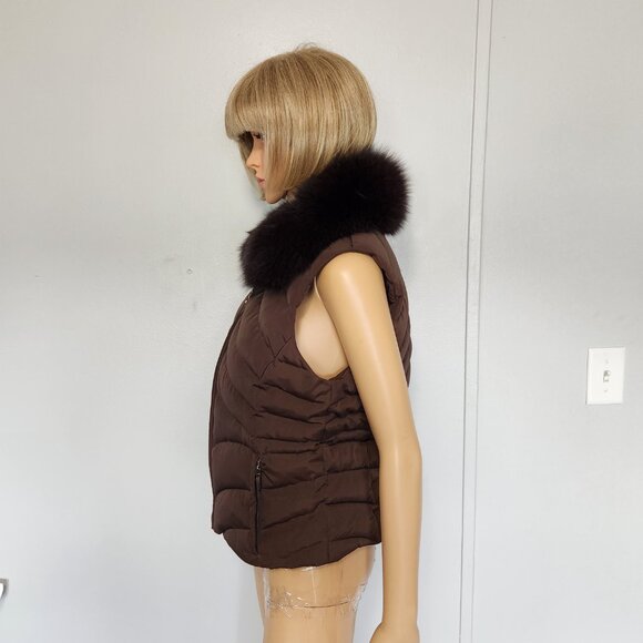 #516 Polyester vest/fo fur - Picture 3 of 4